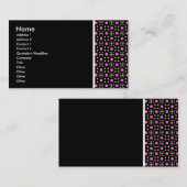 テクスチャトーン – Terrazzo 011 – 黒 名刺 (正面/裏面)