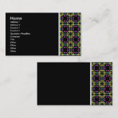 テクスチャトーン – Terrazzo 012 – 黒 名刺 (正面/裏面)