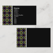 テクスチャトーン – Terrazzo 012 – 黒 名刺 (正面/裏面)