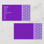 テクスチャトーン – Terrazzo 02 – 紫(7C12C3) 名刺 (正面/裏面)
