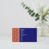 テクスチャトーン – Terrazzo 03 -深いブルー 名刺 (スタンド正面)