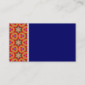 テクスチャトーン – Terrazzo 03 -深いブルー 名刺 (裏面)