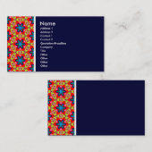 テクスチャトーン – Terrazzo 04 -深い海軍 名刺 (正面/裏面)