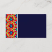 テクスチャトーン – Terrazzo 04 -深い海軍 名刺 (裏面)