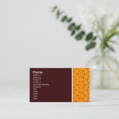 テクスチャトーン – Terrazzo 05 – ダークブラウン 名刺 (スタンド正面)