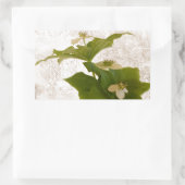 テクスチャドッグウッドバンチベリー 長方形シール (バッグ)