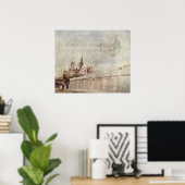 テクスチャノートルダム ポスター (ホームオフィス)