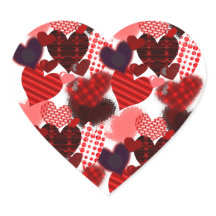 テクスチャハートコラージュ