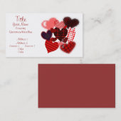 テクスチャハートコラージュ 名刺 (正面/裏面)