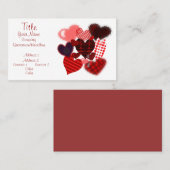 テクスチャハートコラージュ 名刺 (正面/裏面)