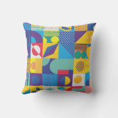 テクスチャバックグラウンドデザイン（ジオメトリックパターン） クッション (裏面)