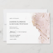 テクスチャバラフェイク金ゴールド箔結婚式招待状 招待状 (正面)