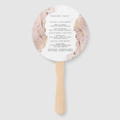 テクスチャバラフェイク金ゴールド結婚箔 ハンドファン (裏面)