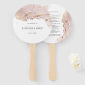 テクスチャバラフェイク金ゴールド結婚箔 ハンドファン (正面&裏面)