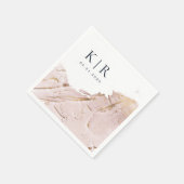 テクスチャバラモダン金ゴールド結婚紙ナプキン スタンダードカクテルナプキン (角)