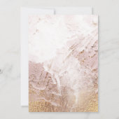 テクスチャバラ金ゴールドフェイクフォイルエレガントな結婚式 招待状 (裏面)