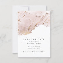 テクスチャバラ金ゴールドフォイル写真Save The Date