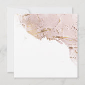 テクスチャバラ金ゴールドモダン結婚式招待状 招待状 (裏面)