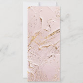 テクスチャバラ金ゴールド結婚のディナーメニュー招待状 招待状 (裏面)