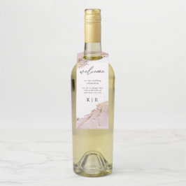 テクスチャバラ金ゴールド結婚のボトルハンガーラベル ボトルネックタグ