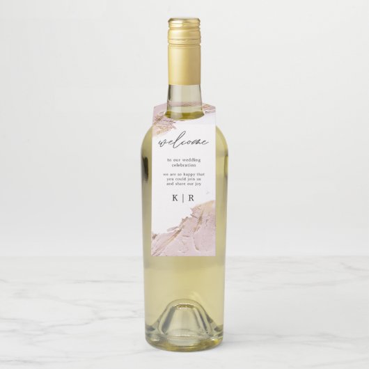 テクスチャバラ金ゴールド結婚のボトルハンガーラベル ボトルネックタグ (ボトル)