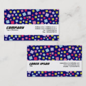 テクスチャバンド – カスケーディングカラー – 青00066 名刺 (正面/裏面)