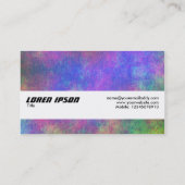 テクスチャバンド – カラフル海底 名刺 (裏面)