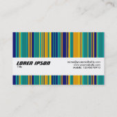 テクスチャバンド – カラーストライプ付き 名刺 (裏面)