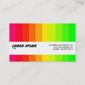 テクスチャバンド – カラーバー02 名刺 (裏面)