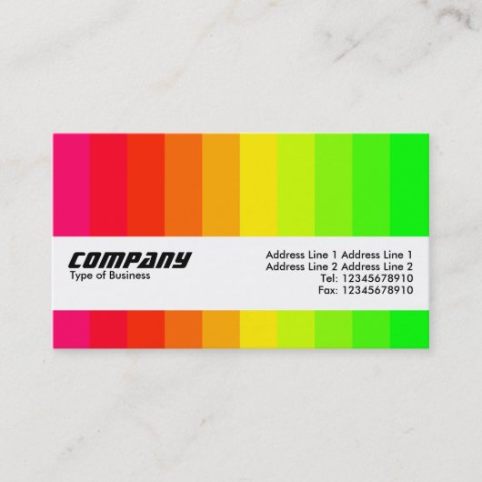 テクスチャバンド – カラーバー02 名刺 (正面)
