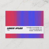 テクスチャバンド – カラーフロー 名刺 (裏面)