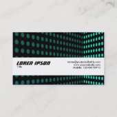 テクスチャバンド – トーンコーナー – アクア 名刺 (裏面)