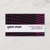 テクスチャバンド – トーンコーナー – ホットピンク 名刺 (裏面)