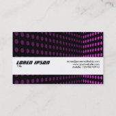 テクスチャバンド – トーンコーナー – マゼンタ 名刺 (裏面)