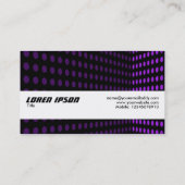 テクスチャバンド – トーンコーナー – 紫 名刺 (裏面)