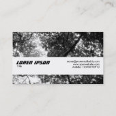 テクスチャバンド – 木の中 名刺 (裏面)