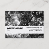 テクスチャバンド – 木の中 名刺 (裏面)