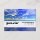 テクスチャバンド - 海と空 名刺 (裏面)