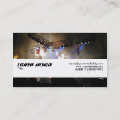 テクスチャバンド – 照明配列 名刺 (裏面)