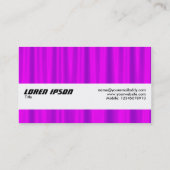テクスチャバンド – 紫サテン 名刺 (裏面)