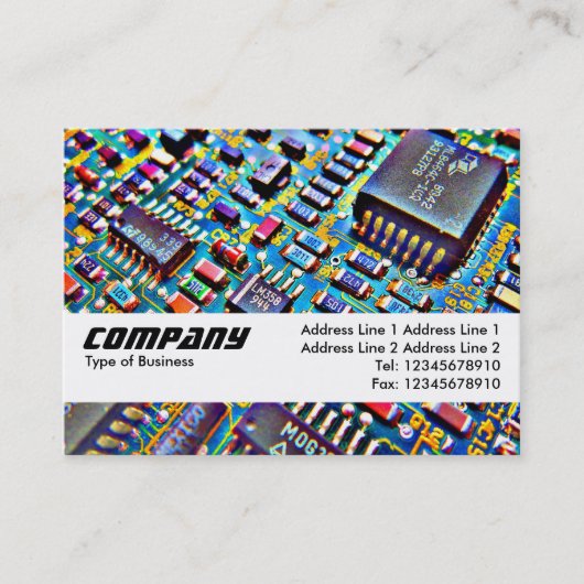 テクスチャバンド – 美しい円 名刺 (正面)