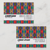 テクスチャバンド – 銀河間タータンチェック 名刺 (正面/裏面)