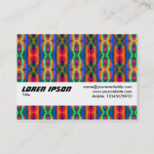 テクスチャバンド – 銀河間タータンチェック 名刺 (裏面)