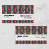 テクスチャバンド – 銀河間タータンチェック 名刺 (正面/裏面)