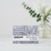 テクスチャバンド – 雪の枝 名刺 (スタンド正面)