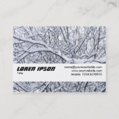 テクスチャバンド – 雪の枝 名刺 (裏面)