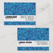 テクスチャバンド – 青い印象派 名刺 (正面/裏面)