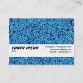 テクスチャバンド – 青い印象派 名刺 (裏面)