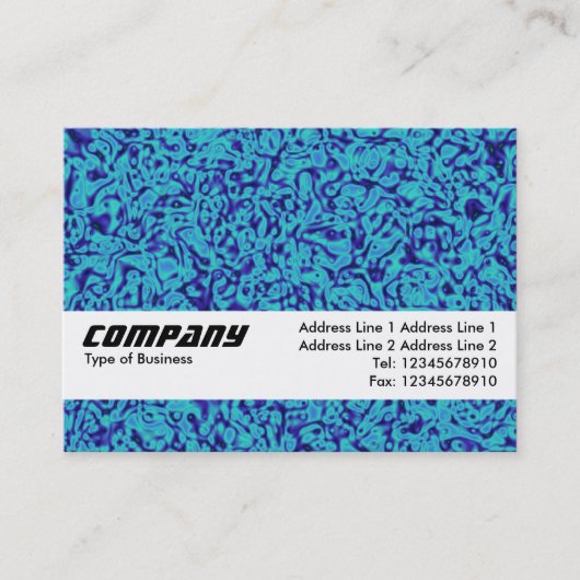 テクスチャバンド – 青い印象派 名刺 (正面)