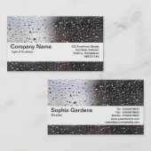 テクスチャバンドV2 – ウィンドウに雨 名刺 (正面/裏面)